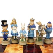 Alice in Wonderland Resin Chessmen
