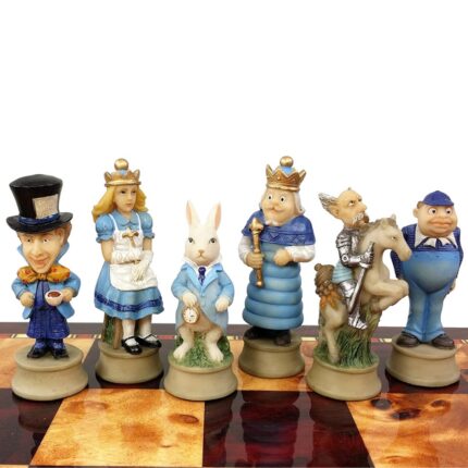 Alice in Wonderland Resin Chessmen