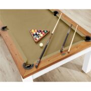 Imperial Penelope II Pool Table with Dining Top in Acacia & White - Image 3