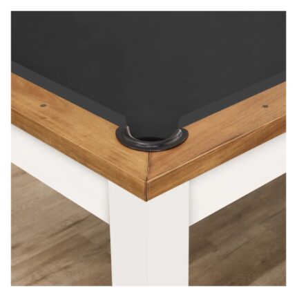 Imperial Penelope II Pool Table with Dining Top in Acacia & White