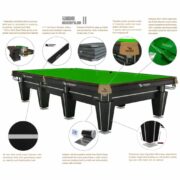 Rasson 12' Magnum Snooker Pool Table - Image 2
