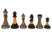 Wood Expressions Coral & Grey Acrylic Chess Men - Image 3