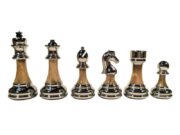 Wood Expressions Coral & Grey Acrylic Chess Men - Image 2