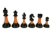 Wood Expressions Coral & Grey Acrylic Chess Men