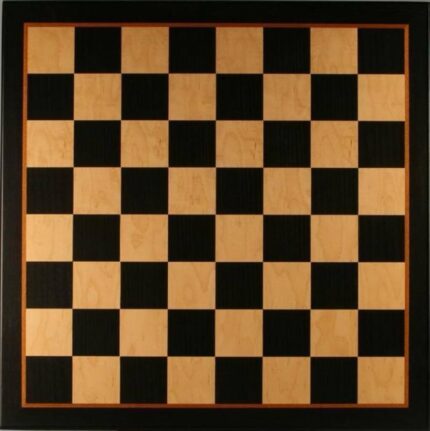 World Wise Imports Black & Birdseye Maple Veneer Chessboard